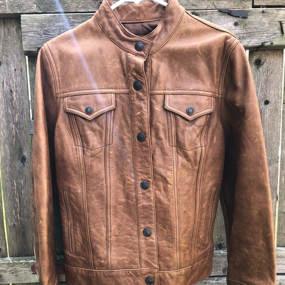 Brown leather Jacket